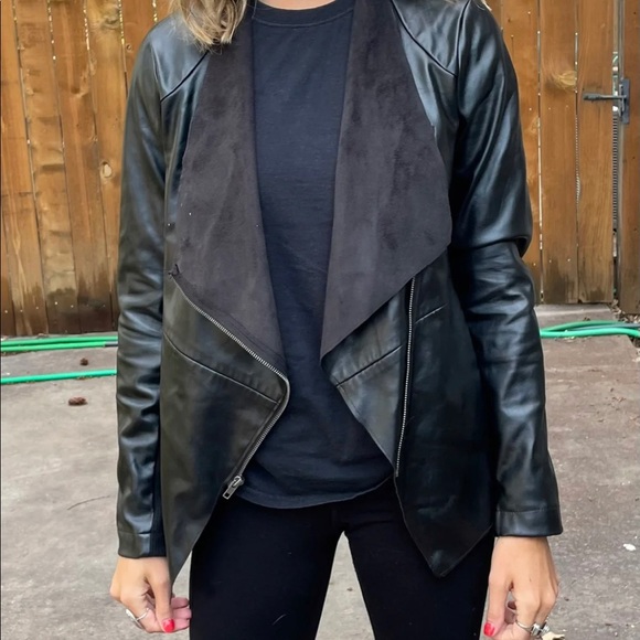 BB Dakota Black Leather Jacket - Small - Picture 5 of 5